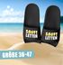Badeschlappen Lustig Badelatschen mit Spruch SAUFI LETTEN – Party, Urlaub Malle Festival JGA Gadget – Sommer Pantoletten Herren Unisex Moonworks®preview