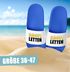 Badeschlappen Lustig Badelatschen mit Spruch SAUFI LETTEN – Party, Urlaub Malle Festival JGA Gadget – Sommer Pantoletten Herren Unisex Moonworks®preview