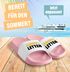 Badeschlappen Lustig Badelatschen mit Spruch SAUFI LETTEN – Party, Urlaub Malle Festival JGA Gadget – Sommer Pantoletten Herren Unisex Moonworks®preview