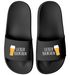Badeschlappen Lustig Spruch Lecker Bierchen Badelatschen Herren Damen Badeschuhe Pool Party Urlaub Männer Frauen Moonworks®preview