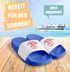 Badeschlappen Lustig Spruch Lecker Bierchen Badelatschen Unisex Bedruckt Herren Damen Badeschuhe Männer Frauen Moonworks®preview