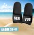 Badeschlappen mit Aufdruck Servus | Witzige Schlappen mit bayrischem Charme | Geschenkidee für Heimatfans Biergarten Urlaub Moonworks®preview