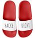Badeschlappen mit Spruch Alkohol Unisex witzige Party-Schuhe für Festivall Saufurlaub JGA | Fun Geschenk Saufteam Moonworks®preview
