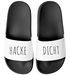 Badeschlappen mit Spruch Alkohol Unisex witzige Party-Schuhe für Festivall Saufurlaub JGA | Fun Geschenk Saufteam Moonworks®preview