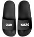Badeschlappen mit Spruch Ciao Kakao Unisex Herren Damen Badeschuhe Männer Frauen Geschenk  Moonworks®preview