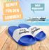 Badeschlappen mit Spruch Der tut nix der will saufen Badelatschen Unisex mit Aufdruck Party JGA Moonworks®preview