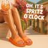 Badeschlappen mit Spruch Holy Aperoli Badelatschen Damen Aufdruck bedruckt Spritz Apero Moonworks®preview