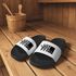 Badeschlappen mit Spruch Lieblingsmensch Badelatschen Unisex Herren Damen Badeschuhe Geschenk für Partner Familie Freunde Moonworks®preview