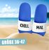 Badeschlappen mit Spruch Lustig Chill Mal Badelatschen Relax Unisex mit Aufdruck Herren Damen Badeschuhe Moonworks®preview
