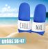 Badeschlappen mit Spruch Lustig Chill Mal Badelatschen Relax Unisex mit Aufdruck Herren Damen Badeschuhe Moonworks®preview
