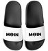 Badeschlappen Moin Aufdruck Anker Logo Badelatschen Unisex Herren Damen Badeschuhe Männer Frauen Urlaubsgadget Moonworks®preview