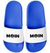 Badeschlappen Moin Aufdruck Anker Logo Badelatschen Unisex Herren Damen Badeschuhe Männer Frauen Urlaubsgadget Moonworks®preview