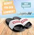 Badeschlappen Moin Totenkopf für Herren und Damen Unisex Badelatschen Sommersandalen Lustig  für Strand, Sauna & Urlaub Moonworks®preview