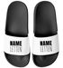 Badeschlappen personalisiert mit Name Letten Unisex Herren Damen Badeschuhe lustiges Geschenk mit Wunschname Moonworks®preview