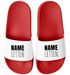 Badeschlappen personalisiert mit Name Letten Unisex Herren Damen Badeschuhe lustiges Geschenk mit Wunschname Moonworks®preview