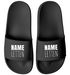 Badeschlappen personalisiert mit Name Letten Unisex Herren Damen Badeschuhe lustiges Geschenk mit Wunschname Moonworks®preview
