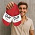 Badeschlappen personalisiert mit Namen | Lustige BBQ-Slides für Männer Papas Grillfans | Witziges Geschenk Vatertag Gartenparty Moonworks®preview