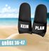 Badeschlappen Spruch Kein Plan Badelatschen Unisex mit Aufdruck Lustig Herren Damen Badeschuhe Urlaub Gadget Moonworks®preview