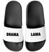 Badeschlappen Spruch Lustig  Badelatschen Unisex mit Aufdruck Drama Lama Herren Damen Badeschuhe Urlaubs Gadget Moonworks®preview