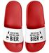 Badeschlappen Spruch Lustig  Der tut nich der will nur Bier Badelatschen Aufdruck Herren Umisex Badeschuhe Moonworks®preview