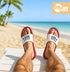 Badeschlappen Spruch Lustig  Der tut nich der will nur Bier Badelatschen Aufdruck Herren Umisex Badeschuhe Moonworks®preview
