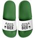 Badeschlappen Spruch Lustig  Der tut nich der will nur Bier Badelatschen Aufdruck Herren Umisex Badeschuhe Moonworks®preview