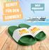 Badeschlappen Spruch Saufi Letten Badelatschen Unisex Urlaub Gadget Camping Malle JGA Herren Badeschuhe Moonworks®preview