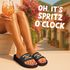 Badeschlappen Spruch Spritz Please Badelatschen Damen Aufdruck bedruckt Sommer Urlaub Accessoire Moonworks®preview