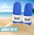 Badeschlappen Unisex mit Aufdruck Läuft Herren Damen Badeschuhe Männer Frauen Urlaub Accessoires Moonworks®preview
