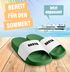 Badeschlappen Unisex Slides für Urlaub Festival Filmfans | Fun Geschenk mit Kultfaktor| Freizeit-Accessoires Männer Frauen Moonworks®preview