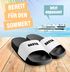 Badeschlappen Unisex Slides für Urlaub Festival Filmfans | Fun Geschenk mit Kultfaktor| Freizeit-Accessoires Männer Frauen Moonworks®preview