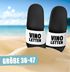 Badeschlappen Vino-Letten Unisex mit Aufdruck Spruch Lustig Wein Herren Damen Badeschuhe Geschenk Weinliebhaber Moonworks®preview