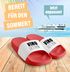 Badeschlappen Vino-Letten Unisex mit Aufdruck Spruch Lustig Wein Herren Damen Badeschuhe Geschenk Weinliebhaber Moonworks®preview