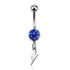 Bauchnabelpiercing Blitz Lightning Zirkonia Kristall Autiga®preview