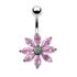 Bauchnabelpiercing Blüte Blume Flower Strass Zirkonia Kristall Autiga®preview