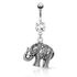 Bauchnabelpiercing Elefant Elephant Anhänger Bananabell Rhodiniertpreview