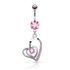 Bauchnabelpiercing Herz Herzen Heart Anhänger Strass Zirkonia Kristall Autiga®preview