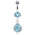 Bauchnabelpiercing Kristall Ball Crystal Piercing Bauchnabel Edelstahl 316Lpreview