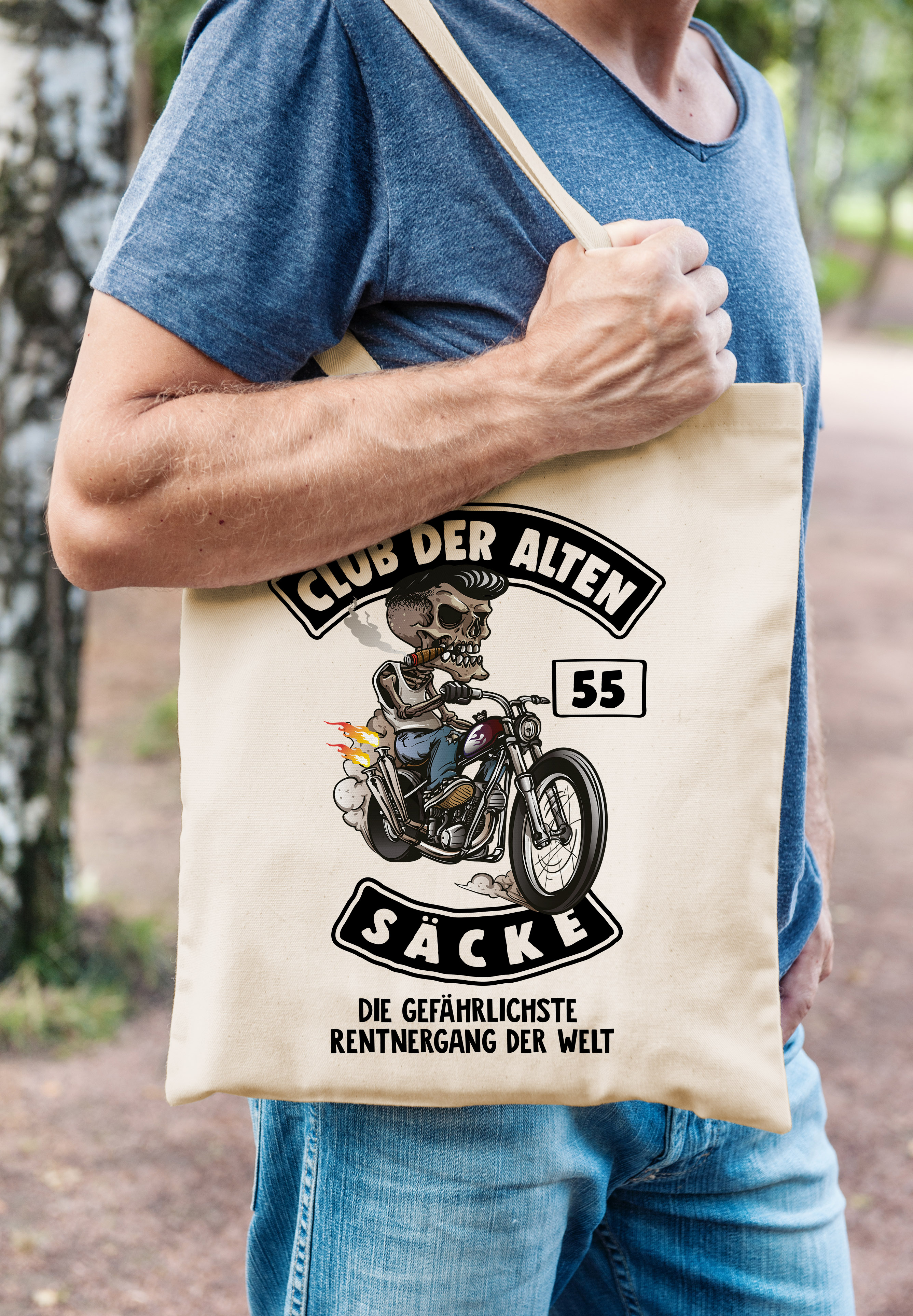 Biker Patch "Club Der Alten Säcke" Iron-On Patch / Aufnäher - For Biker Vests, Jackets, Birthdays (Rock N Roll) Iron-on Embroidered Patch For Kutte - Foto 5