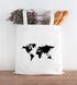 Baumwolltasche Weltkarte World Map Stoffbeutel Jutebeutel Baumwollbeutel Autiga®preview