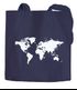 Baumwolltasche Weltkarte World Map Stoffbeutel Jutebeutel Baumwollbeutel Autiga®preview