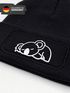 Beanie Mütze Mädchen mit bedrucktem Patch Aufdruck Koala Bär Print Strickmütze Kinder MoonWorks®preview