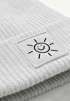 Beanie Patch Smile Sonne Aufdruck Positive Vibes Print Wintermütze Strickmütze Streetstyle Neverless® preview