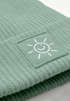 Beanie Patch Smile Sonne Aufdruck Positive Vibes Print Wintermütze Strickmütze Streetstyle Neverless® preview
