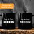 Bevor du fragst, Nein Spruch Kaffee-Tasse MoonWorks®preview