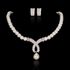 Brautschmuck Schmuckset Perlen Collier Kette Ohrringe Kreaolen Kristall Hochzeitpreview