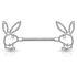 Brustwarzen Piercing Original Playboy® Bunny Hase Nippelpiercing Brustpiercing Zirkonia Kristall Autiga®preview