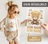 Bügelbilder-Set für Kinder Bagger Bär Personalisiert Wunschname Patches zum Aufbügeln auf Textilien Moonworks®preview