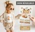 Bügelbilder Set für Kinder Waldtiere Personalisiert Tiermotive Wunschname Patches zum Aufbügeln auf Textilien Moonworks®preview