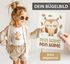 Bügelbilder Set für Kinder Waldtiere Personalisiert Tiermotive Wunschname Patches zum Aufbügeln auf Textilien Moonworks®preview